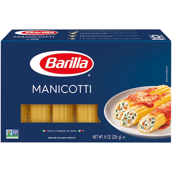 Barilla Barilla Medium Manicotti Pasta 8 oz., PK12 1000510388 - main